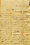 Letter, Mattie Morrow to Shep; 4/15/1863 by Mattie Morrow