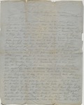 Letter, J. D. Lynch to His Wife, Hettie Lynch, September 2, 1864 by James D. Lynch