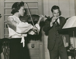 Woman Playing Violin with Conductor by National Youth Administration Symphony Orchestra of Philadelphia