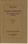 Haven Institute, 1923-1924