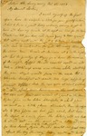 Letter, Alex W. Feemster to Loulie Feemster, February 8, 1863