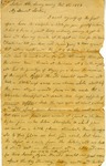 Letter, Alex W. Feemster to Loulie Feemster, February 8, 1863 by Alexander Whitfield Feemster