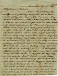 Letter, Loulie Feemster to Alex W. Feemster, August 1, 1863