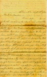 Letter, Alex W. Feemster to Loulie Feemster, September 18, 1863 by Alexander Whitfield Feemster