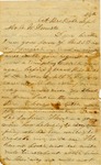 Letter, William O. Feemster to Alex W. Feemster, September 28, 1864
