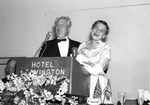Clayton Rand and Mrs. Babington at a convention
