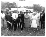 Long Beach Library groundbreaking ceremony by Fennell