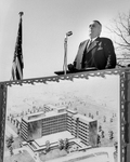 Governor Hugh White at building dedication