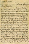 Letter, Hallie Cruse to Maria Walker, September 3, 1861 by Hallie Cruse