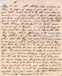 Letter, A. B. Parks to Augusta Rice, May 31, 1864 by A. B. Parks