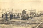 African-Americans waiting for train, Starkville, 1/1923