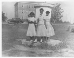 4-H Girls Posing By Monument