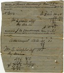 James Scarbrough receipt for state, county, military, and military relief taxes by William C. Staples