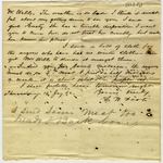 Letter, H. W. Foote to Mr. Wells, March 16, 1862 by Hezekiah William Foote