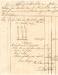 Aaron Spell Account 30 Bales Cotton, 1840