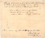 Aaron Spell Bankruptcy Allowance, 1843 by F. S. Hunt