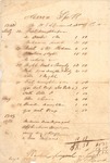Aaron Spell Medical Receipt, 1842 1843