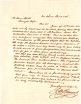 Aaron Spell Mount Letter, 1846