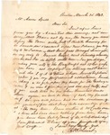 Aaron Spell Mount Letter, 1842