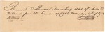 Aaron Spell Receipt, March 9, 1841