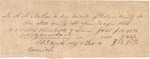 Aaron Spell Tax Receipt, 1843 by J. D. Wyatt