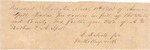 Aaron Spell Tax Receipt, March 18, 1843 by B. D. Scott