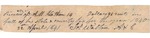 Aaron Spell Tax Receipt, April 22, 1841