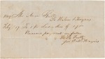 Aaron Spell Wilson Haynes Receipt, February 17, 1847 by Wilson & Haynes