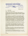 Letter, Boswell Stevens to county agents, February 18, 1957