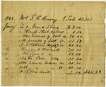 Mrs. S. E. Curry bill for household goods; 01/1863