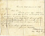 Letter, E. W. Halliday to James Sykes; 4/25/1863
