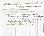 Statement and receipt for goods bought of Weaver, Stark & Co. by Weaver, Stark & Co.