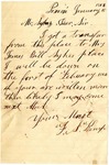 Letter, F. S. Kemp to James Sykes; 1/15/1864 by Franklin S. Kemp