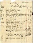 Statement and receipt for goods bought of F. S. Kemp by Franklin S. Kemp