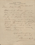 Letter, Bernard B. Jones to Matilda Ann “Lit” Boyd Webb, December 23, 1909 by Bernard B. Jones