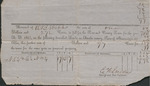 Receipt for State and County Taxes, 1852