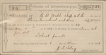 Receipt, Taxes Collected for October Term, November 1, 1886