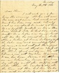 Letter, Mary Elizabeth Wier to Ellen Wier, May 19, 1862