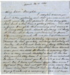 Letter, Elizabeth Wier to Mary Elizabeth Wier, April 11, 1861 by Elizabeth Wier