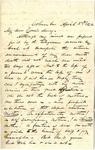 Letter, W. L. Lipscomb to Mary Elizabeth Wier, April 3, 1864