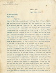 Letter from J. D. Banks to Mims Williams by J. D. Banks