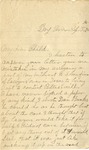 Letter to Mims Williams from his Mother