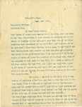 Letter to Virginia Williams from J. D. Banks