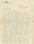 Letter to Virginia Williams from J. D. Banks