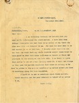 Letter to J. D. Banks