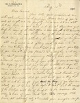 Letter to Cammie Williams by George H. Douglas