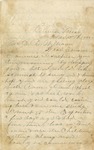 Letter to Cammie Williams by Willie R. Hollingsworth