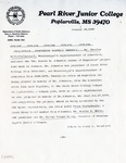 Press Release from Pearl River Junior College Concerning The Endorsement of a Magnolia Memorial, 1980