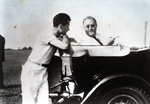 President Franklin D. Roosevelt and Lowell Thomas at a Car