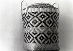 A Diamond Patterned Woven Basket